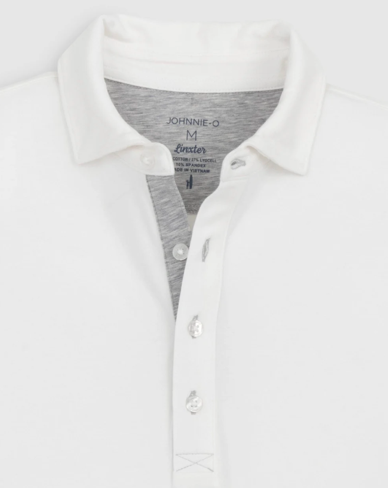 Linxter Cotton Blend Polo White - Beau Outfitters