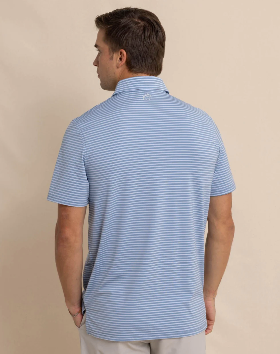 Brrreeze Beattie Strp Polo Windward Blue - Beau Outfitters