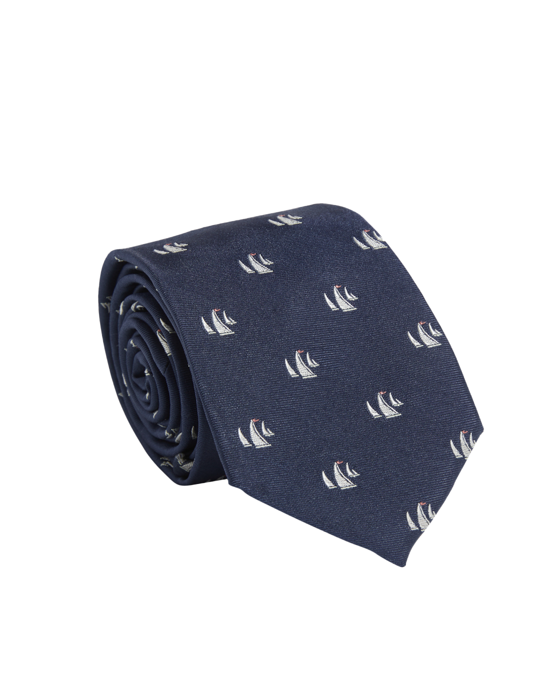 Sailboats Woven Bow Tie Nautical Navy