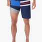 8" The Anchor Swim Short Navy Nautical Stripe - Beau Outfitters