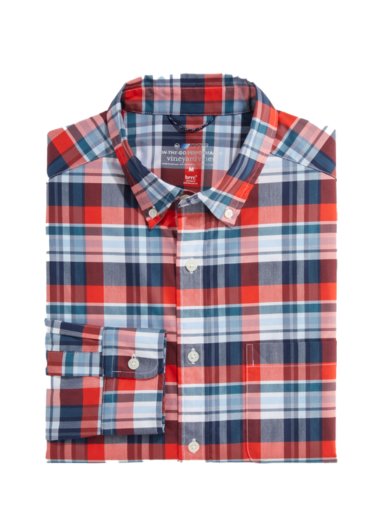 Plaid OTG Brrr Shirt Flame