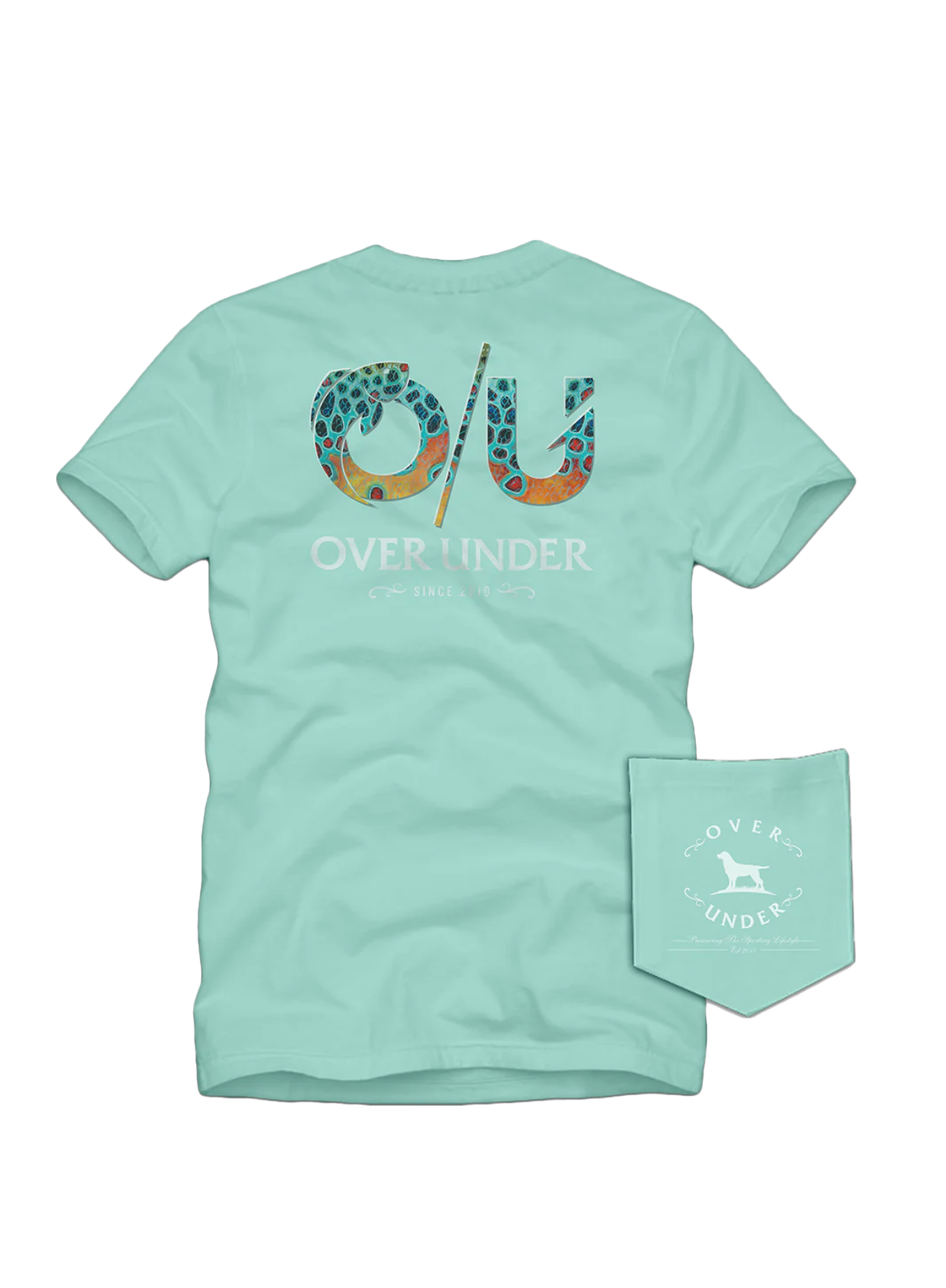 OU Brook Trout SS T-Shirt Mint Julep