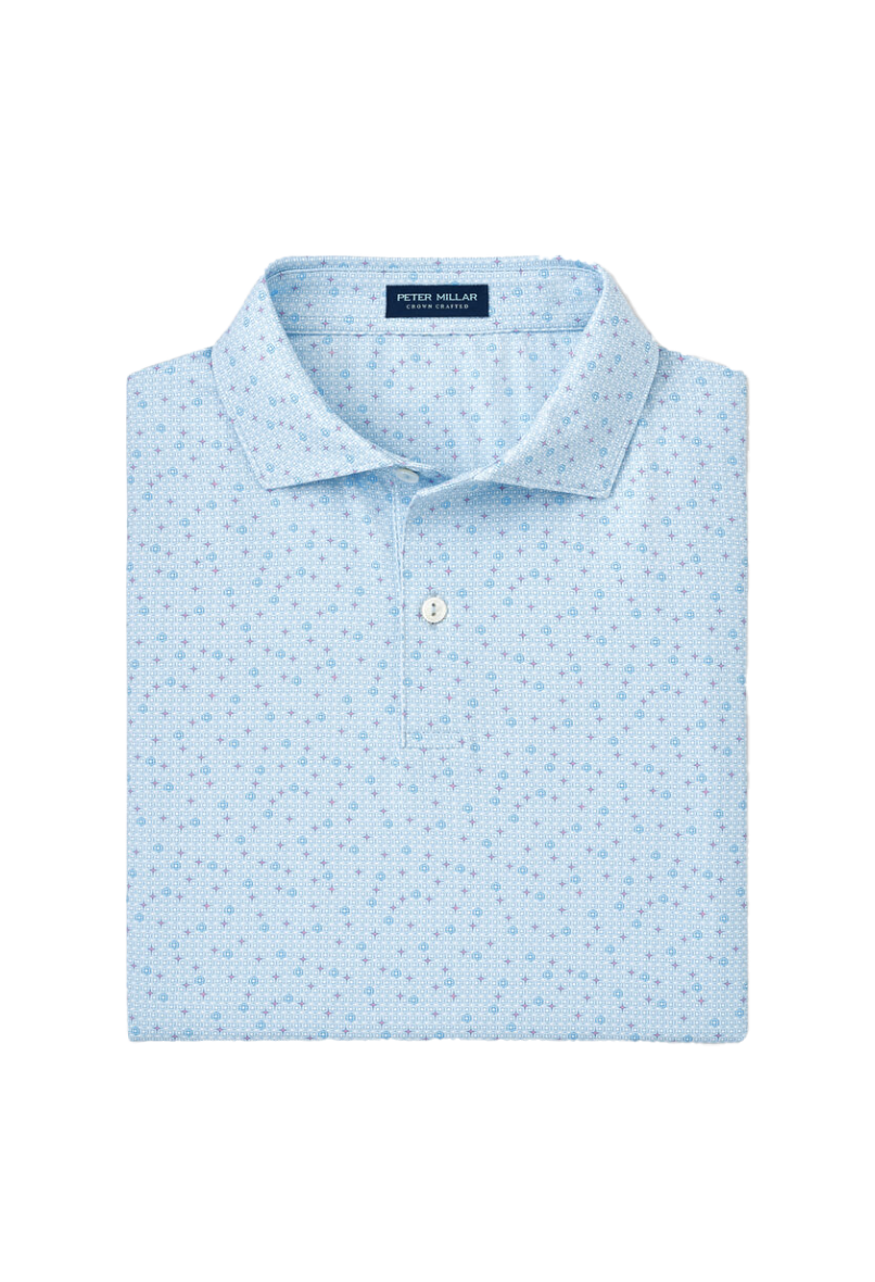 Diamond In The Rough Perf Polo Blue Frost