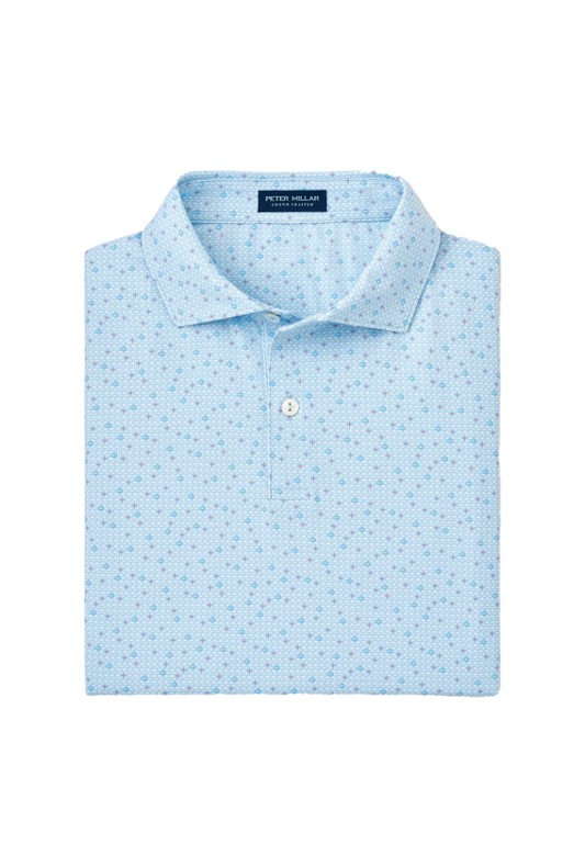 Diamond In The Rough Perf Polo Blue Frost