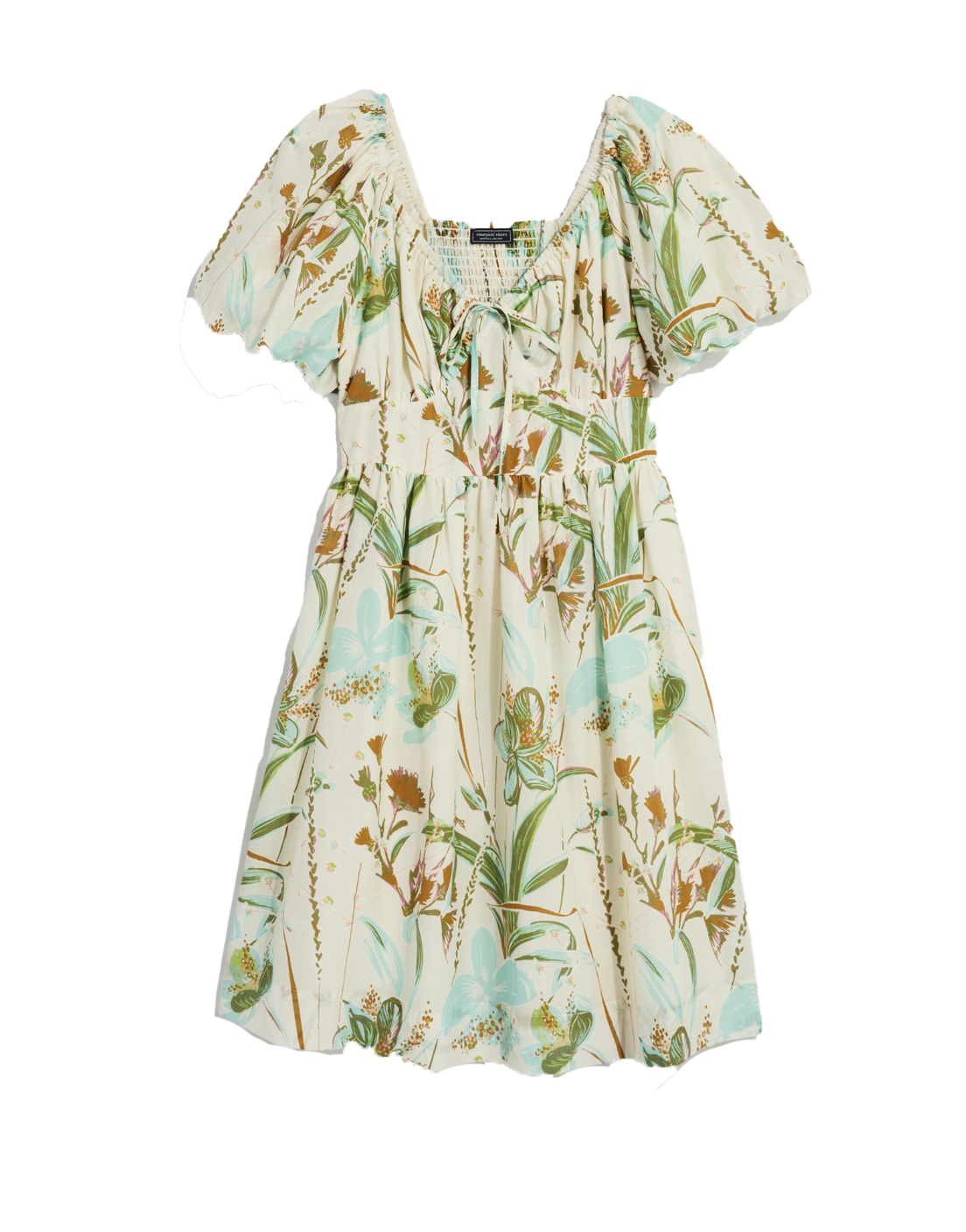 Ws Sweatheart Puff Sleeve Dress Wild Floral