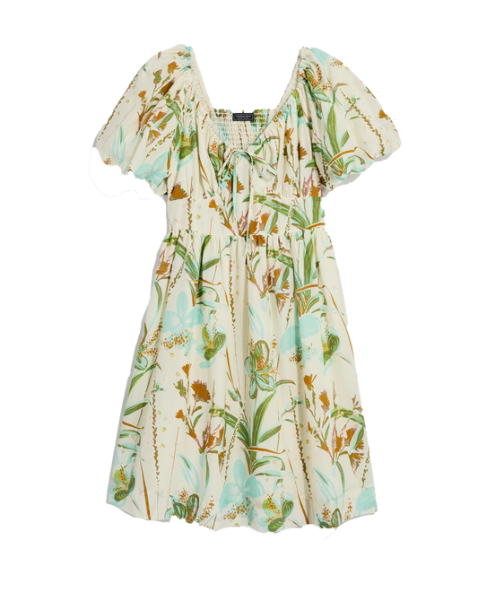 Ws Sweatheart Puff Sleeve Dress Wild Floral