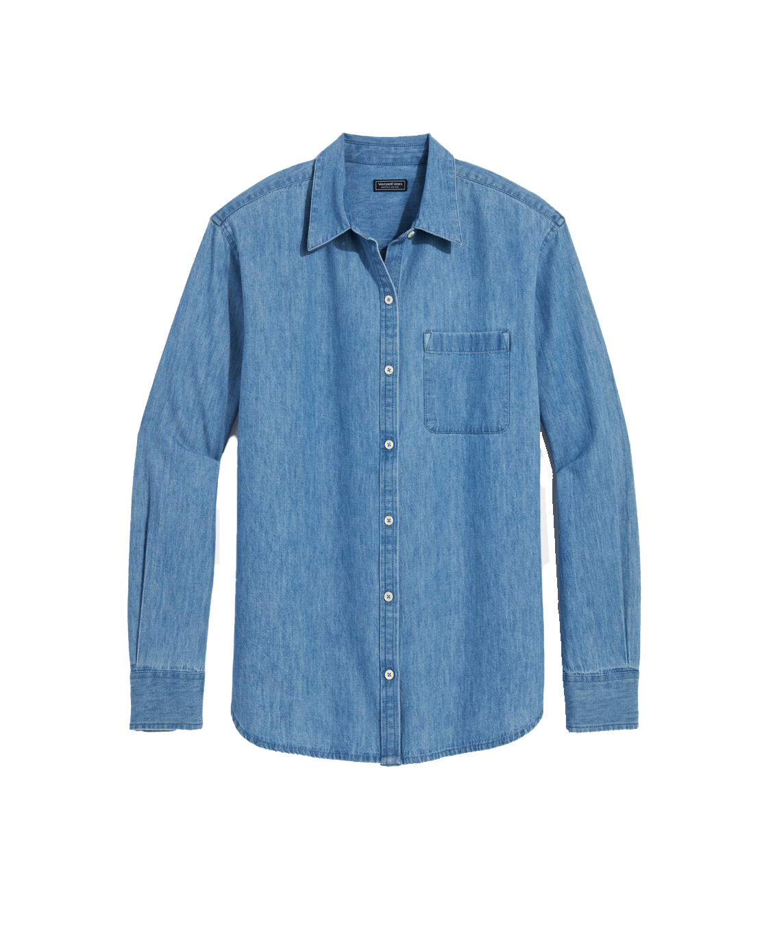 Ws Chambray Button Up Shirt Morning Mist