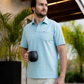 Shellbine Stripe Polo Baltic Sea - Beau Outfitters