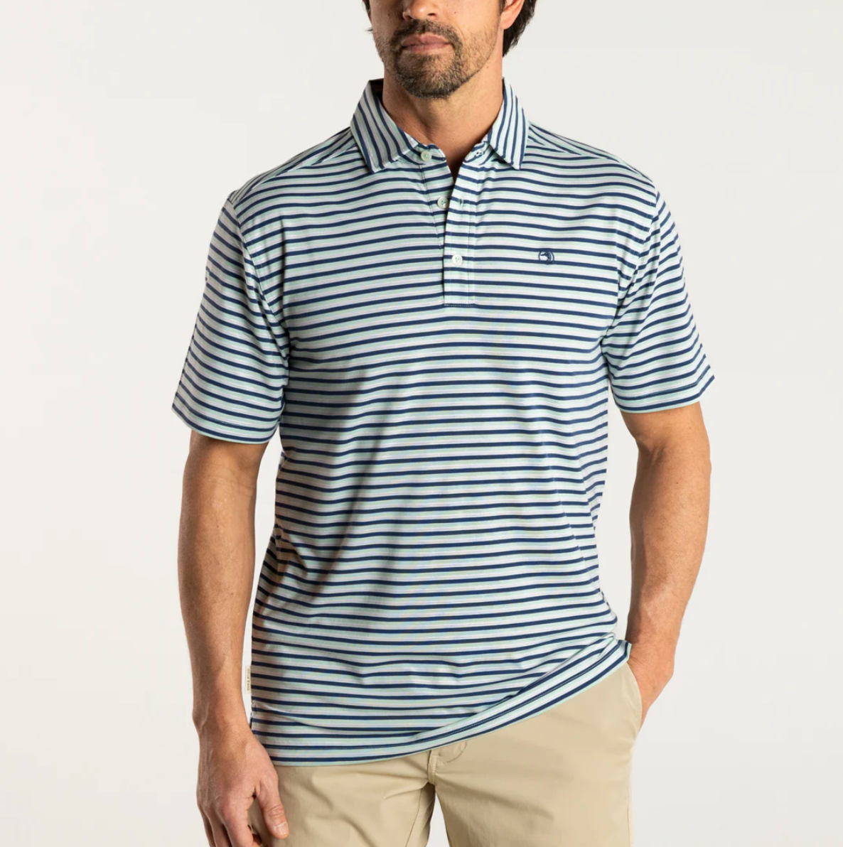 Hayes Performance Polo Crown Blue - Beau Outfitters