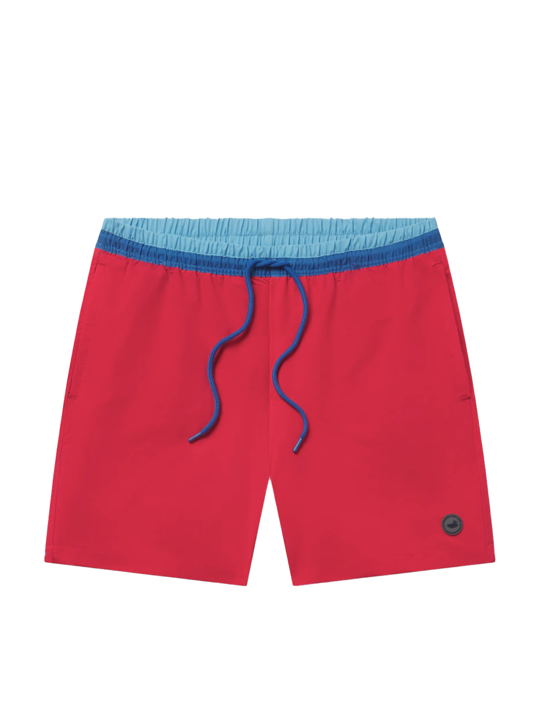 5.5" Pier Stretch Lined Swim Trunk Red