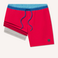 5.5" Pier Stretch Lined Swim Trunk Red - Beau Outfitters