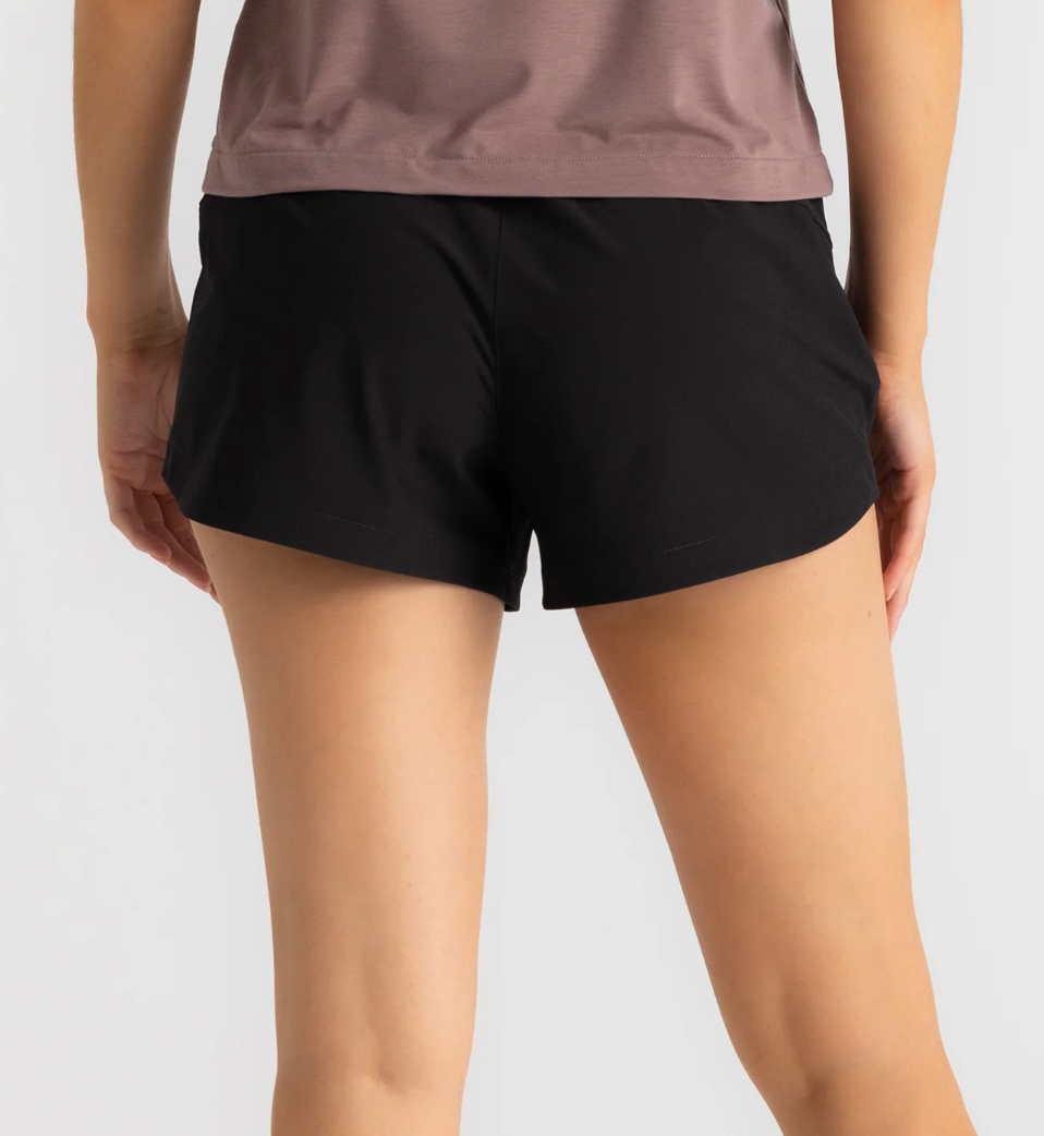 Ws 3" Lined Active Breeze Short Black - Beau Outfitters