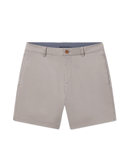 6" Regatta Stretch Short Lt Gray