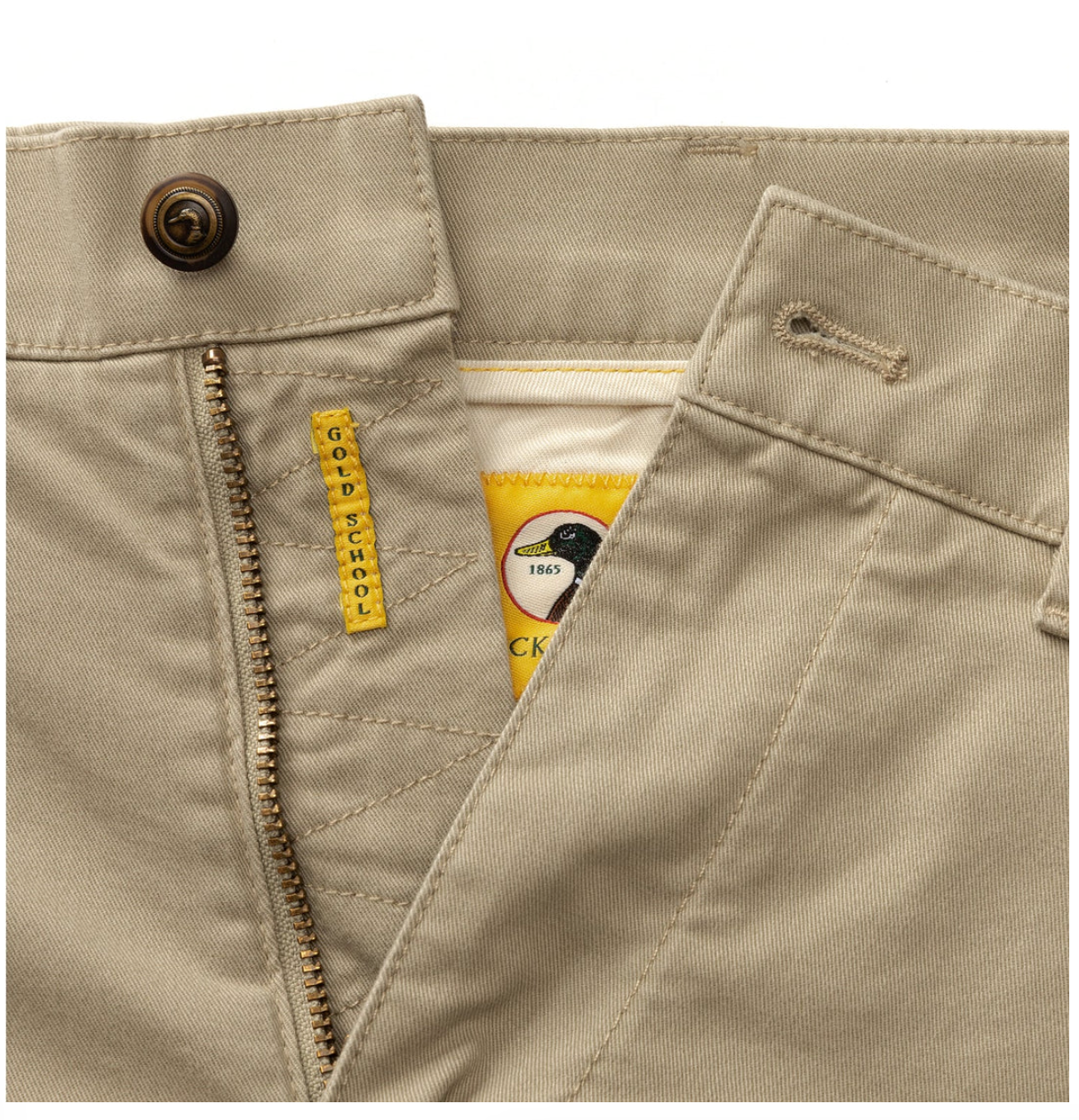 7" Gold School Chino Short Khaki