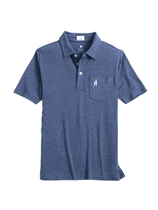 Youth Original 2.0 Polo Heathered Oceanside - Beau Outfitters