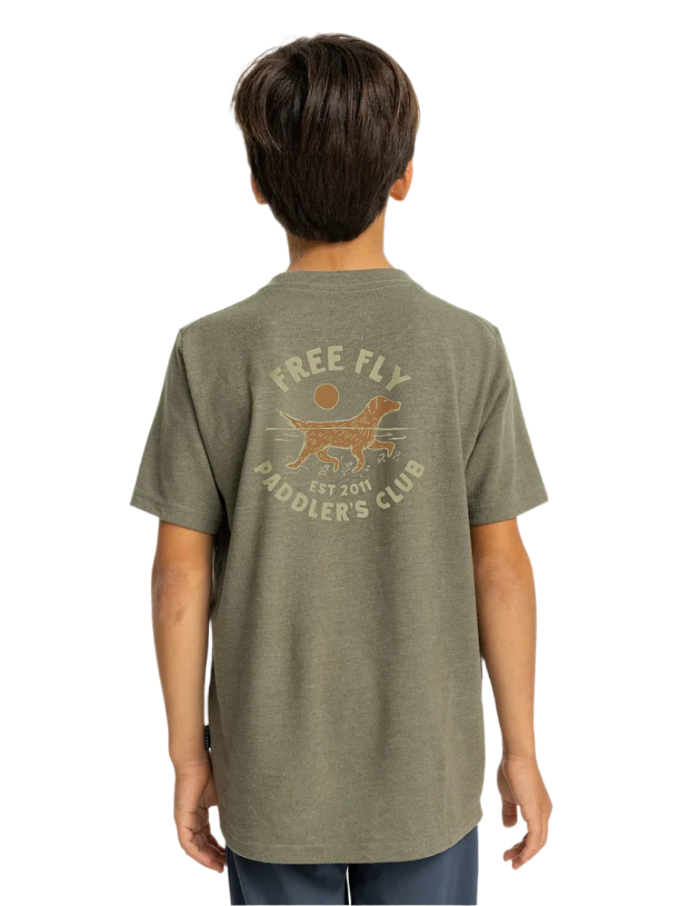 Youth Paddlers Club SS T-Shirt Hthr Fatigue - Beau Outfitters