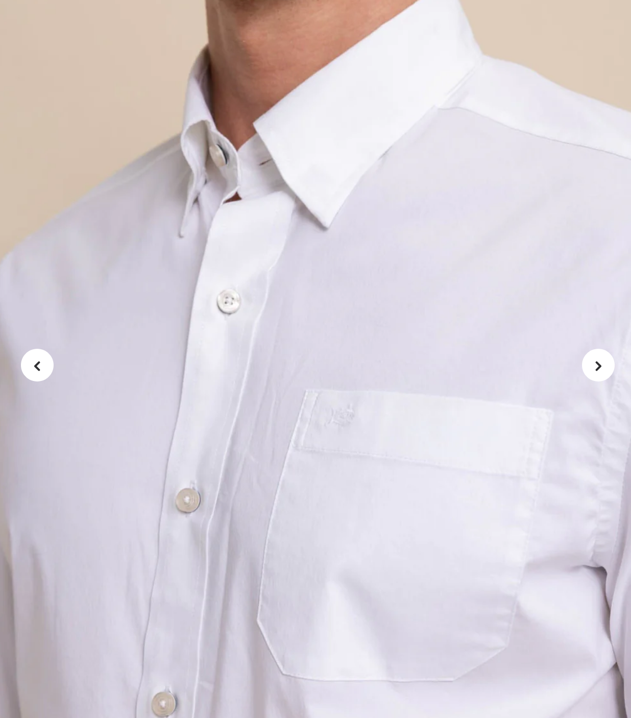 Charleston Overbrook Solid Shirt White - Beau Outfitters