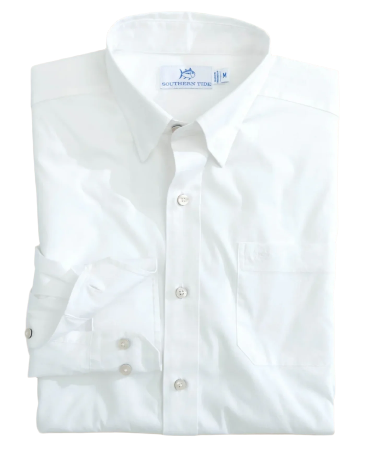 Charleston Overbrook Solid Shirt White - Beau Outfitters