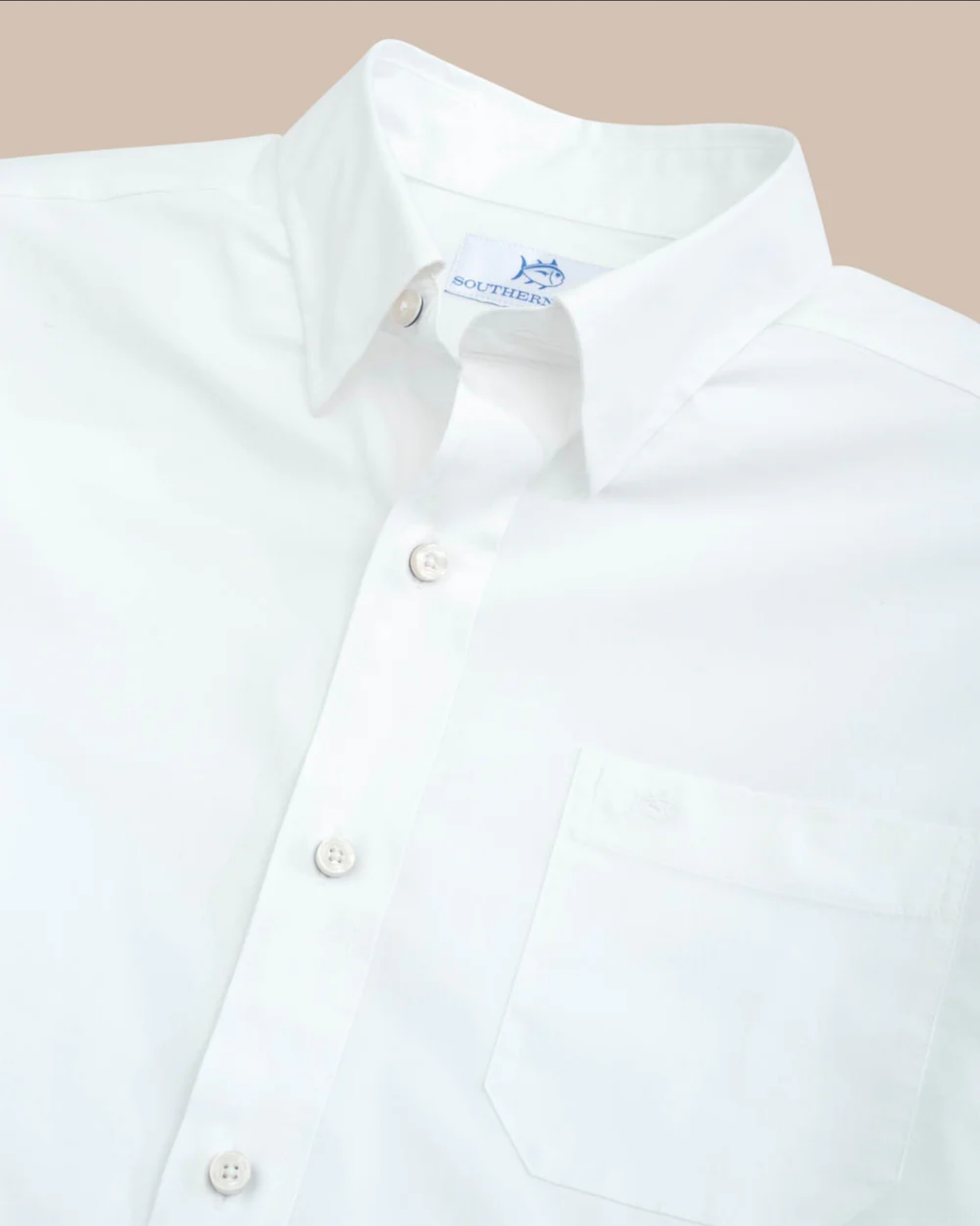 Charleston Overbrook Solid Shirt White - Beau Outfitters