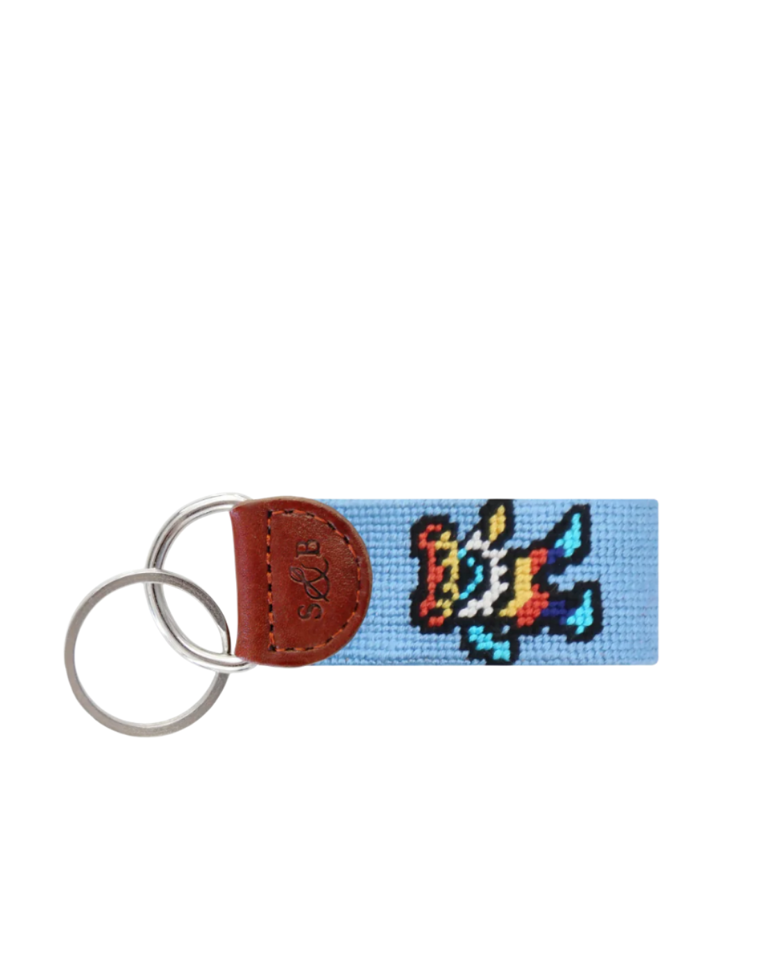 Dancing Bears Tie Dye (Lt Blue) Key Fob - Beau Outfitters