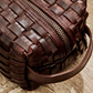 Chestnut Woven Leather Dopp Kit - Beau Outfitters