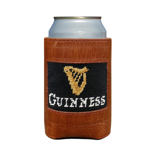 Guinness Needlepoint Leather Koozie - Beau Outfitters