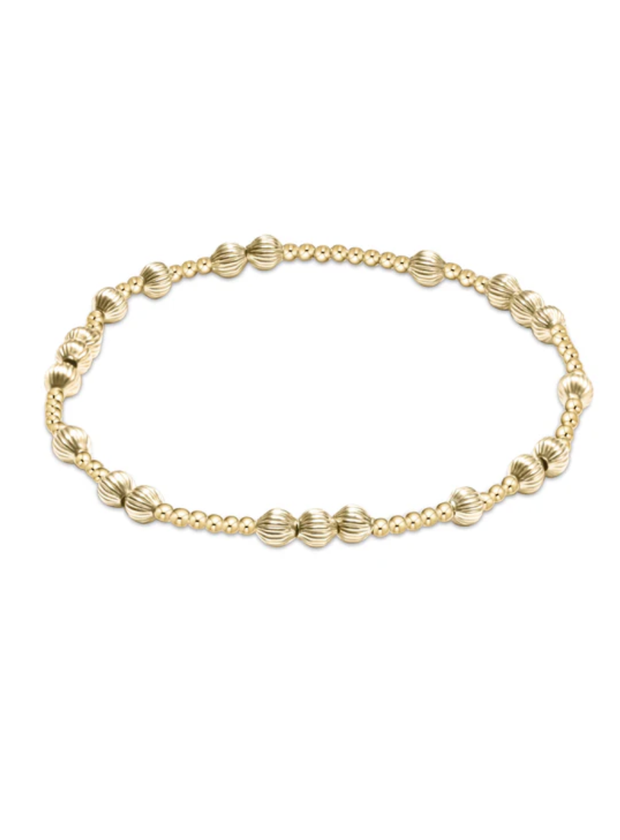 Hope Unwritten Dignity 4mm Bead Bracelet Gold - Beau Outfitters