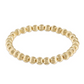 Dignity Grateful Pattern 6mm Bead Bracelet Gold - Beau Outfitters