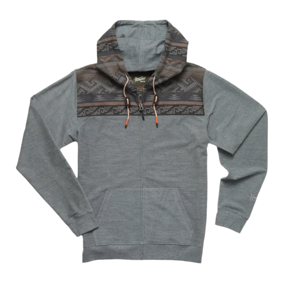 Shaman LS Hoodie Shirt Deep Grey / Jacquard