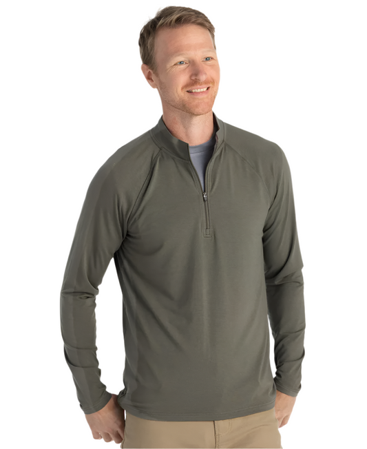 Bamboo Flex 1/4 Zip Fatigue - Beau Outfitters