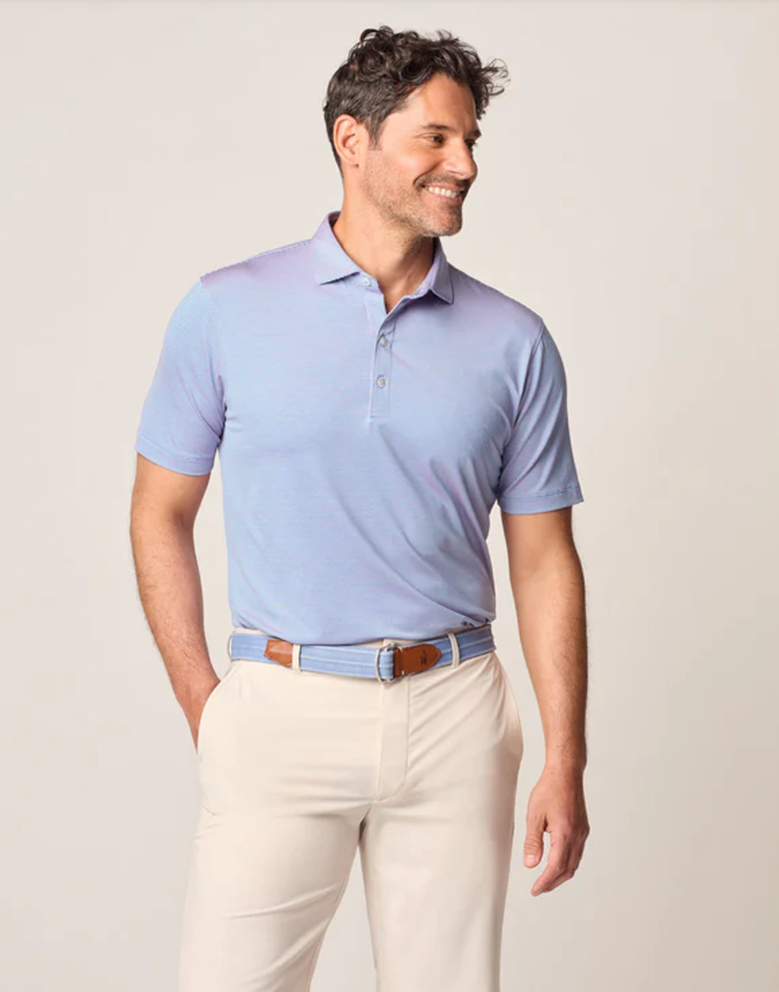 Lyndonn Striped Perf Polo Victory - Beau Outfitters