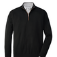 Autumn Crest Suede Trim 1/4 Zip Pullover Blk - Beau Outfitters