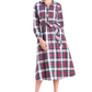 Ws Midi Shirt Dress B Plaid White