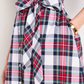 Ws Midi Shirt Dress B Plaid White