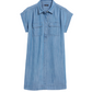 Ws Chambray Shirt Dress Blue Mirage