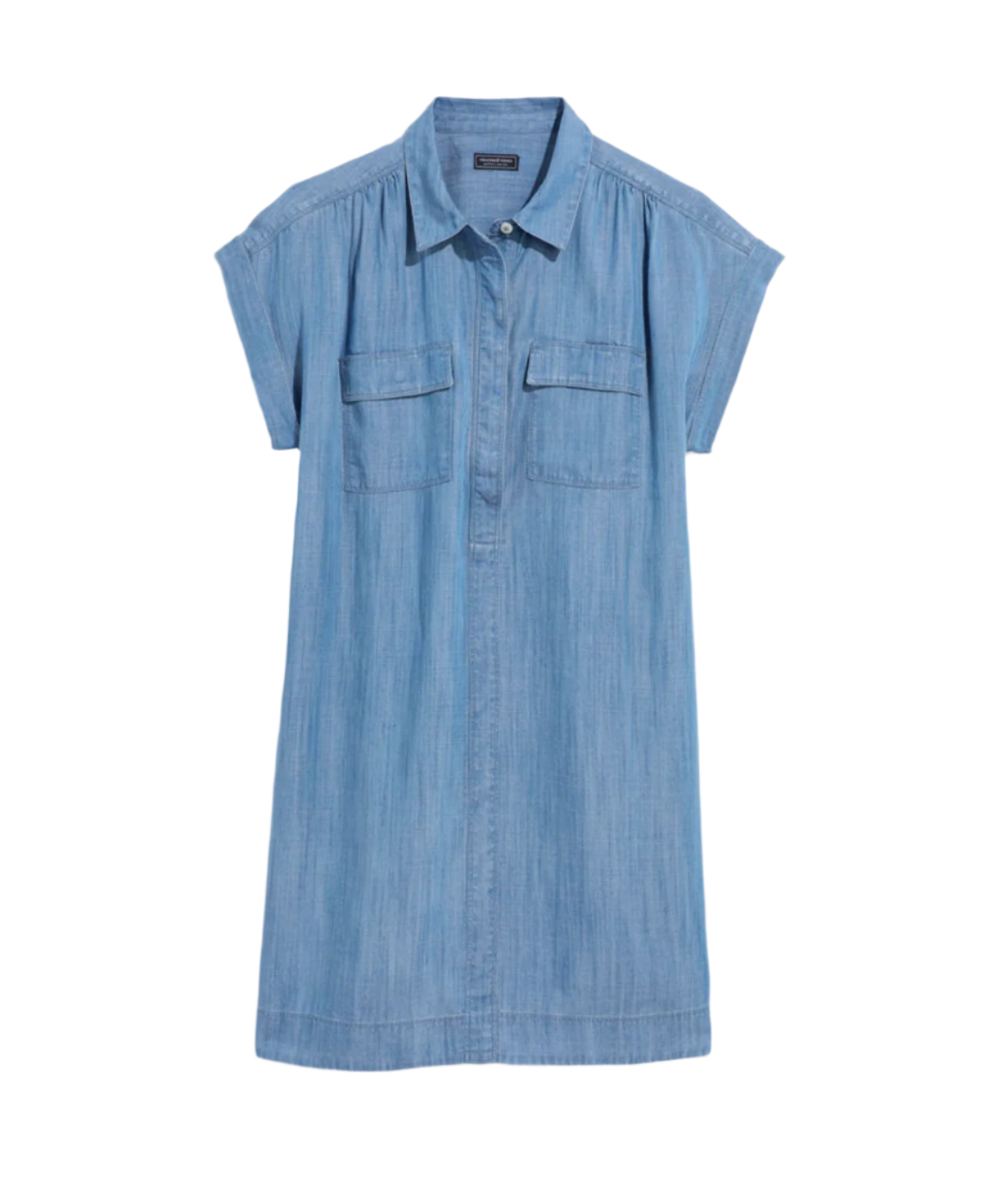 Ws Chambray Shirt Dress Blue Mirage