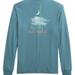 Christmas By The Sea LS T-Shirt Sea Blue