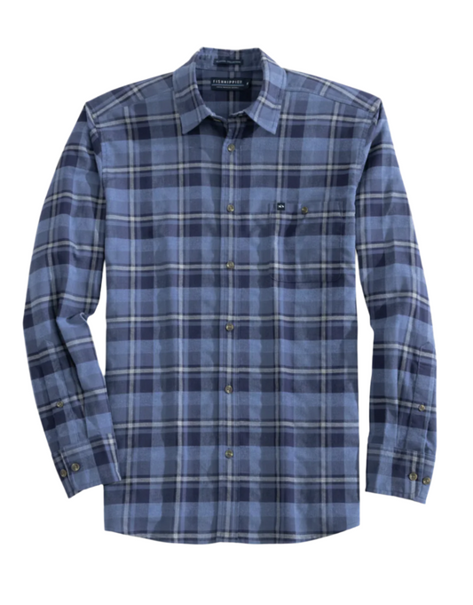 Broadmarsh Flannel Shirt Navy