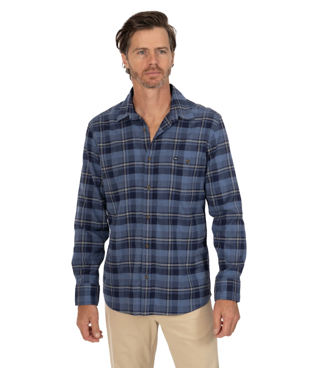 Broadmarsh Flannel Shirt Navy