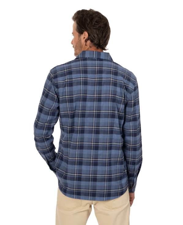 Broadmarsh Flannel Shirt Navy