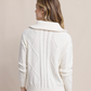 Ws Marta Cable Knit 1/4 Zip Sweater Sand White