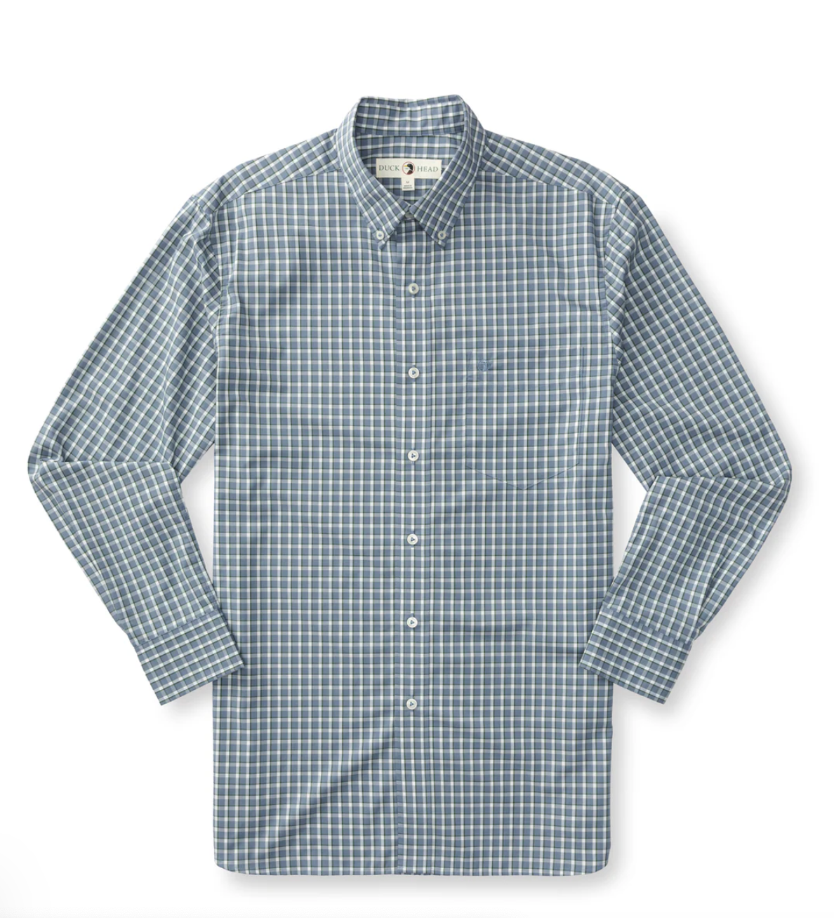 Perf Poplin Sport Shirt Stone Blue