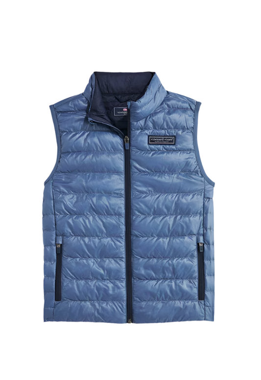 Youth Lightweight Packable Puffer Vest Moonshine