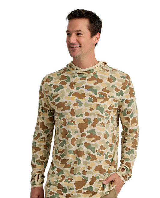 Bamboo Lightweight Hoodie Vtg Camo