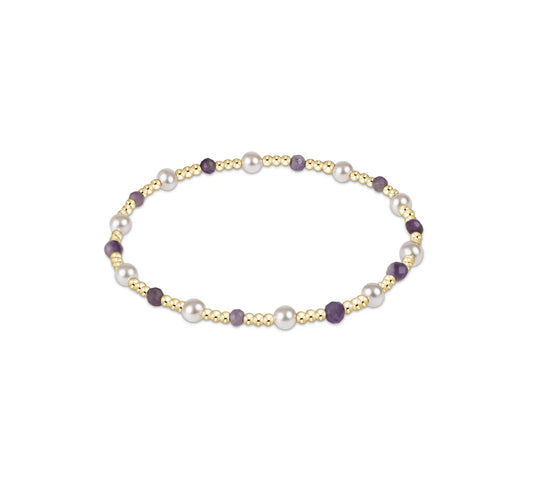 FW25 Extends Gemstone Pearl Sincerity Pattern 4mm Bead Bracelet