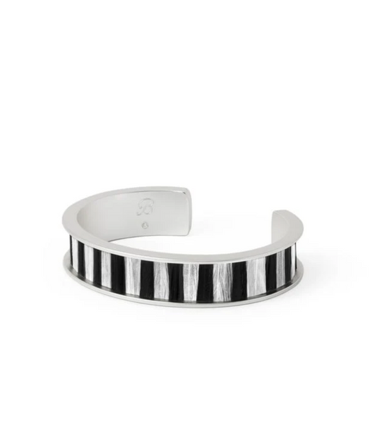 Erica Thin Cuff Bracelet Silver