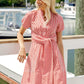 Ws Abby Mini Dress Red & White Stripe