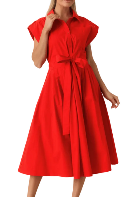 Ws Lana Midi Dress Very Cherry
