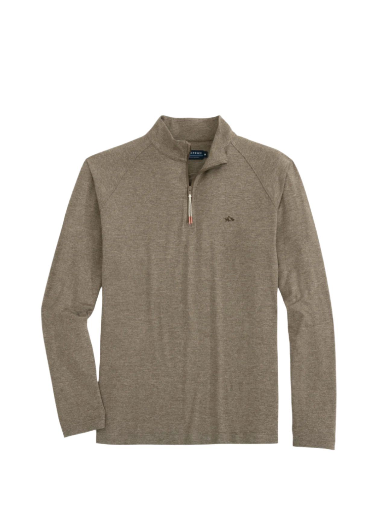 Palma 1/4 Zip Teak Heather - Beau Outfitters