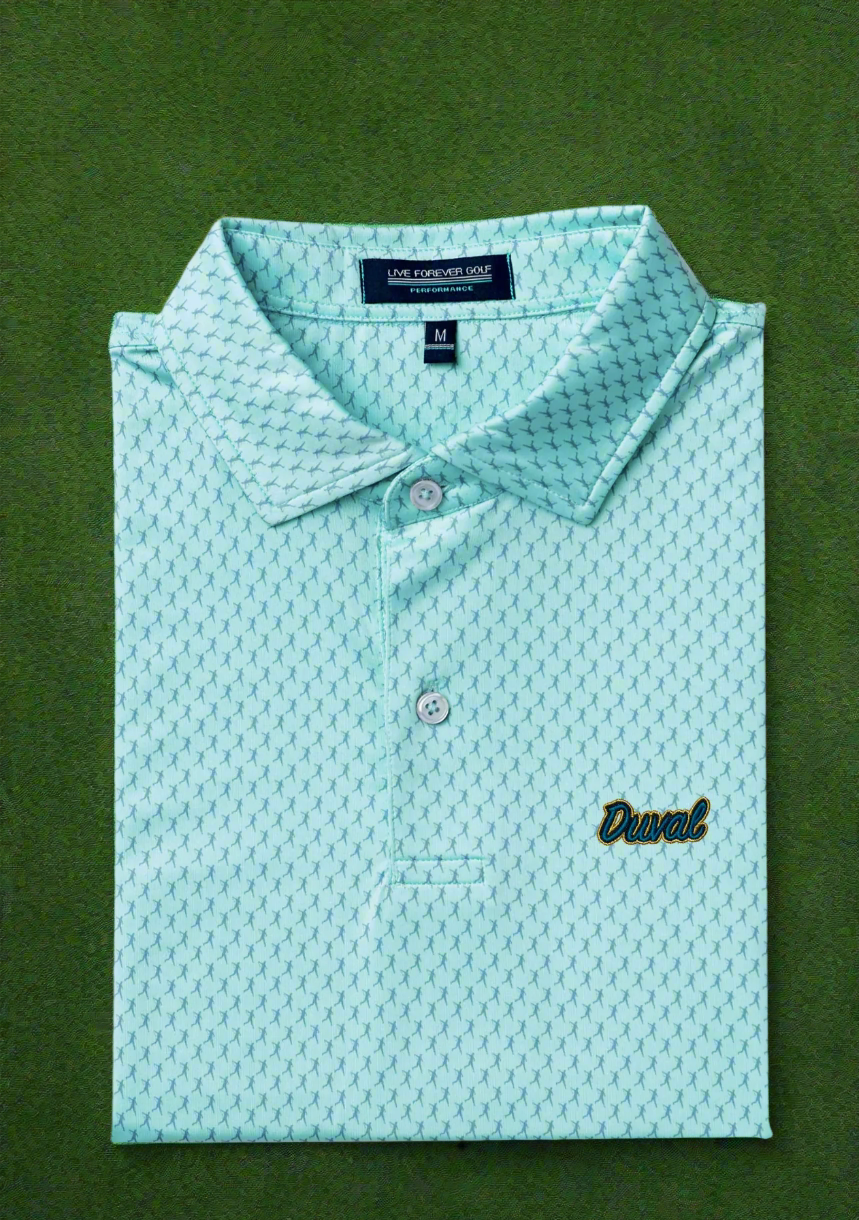 DUVAL The Ringer Perf Polo Bermuda Logo